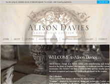 Tablet Screenshot of alisondaviesdesign.co.uk